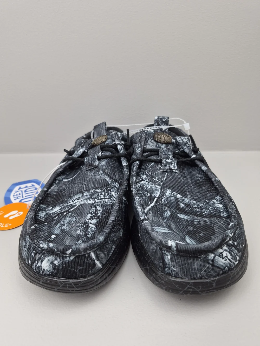 Hey Dude Jelly Roll Wally Comf Slip Limited Edition Black Camo Mens 12US Loafers